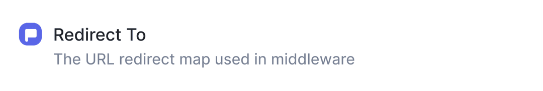Redirect maps